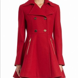 Laundry Shelli Segal Double-breasted Skirted Coat